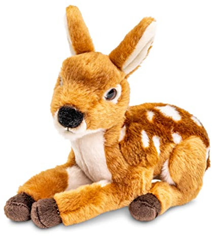 Uni-Toys - Rehkitz, liegend - 21 cm (Länge) - Plüsch-REH - Plüschtier, Kuscheltier