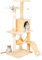 Edipets, Rascador para Gatos, Arbol Gato, 3 Niveles, 56x120x58cm, Alto, Postes de Sisal, Hamaca, con Cama, Caseta, Suave, con Bolas para Jugar (Beige)