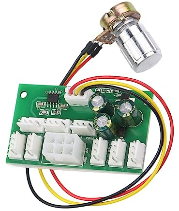 PC-Lüftergeschwindigkeitsregler, DC 12 V 4-Pin Lüfter Drehzahlregler, 0–100% Einstellbar, PC Fan Speed Controller PWM Governor für 8 Lüfter