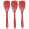 Silicone Spatula Spoon Set,XiaoZu Heat Resistant Rubber Spoonula, Seamless Non-Stick Flexible Scrapers for Baking Mixing Tool,3 Pack, Assorted (Red)
