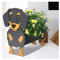 Awoyep Dackel Hund Pflanztopf, Blumentopf Dekorationen,PVC Rechteckig Blumentöpfe Flower Cactus Plants Gartentöpfe, Pflanzenbehälterhalter für Innendekorationen Im Freien