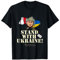 Malta Stand with Ukraine Zelensky Dog Tag Flag of Malta T-Shirt