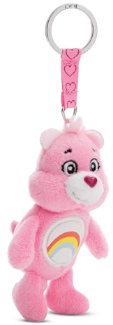 NICI Porte-clés Bisounours ours Hourra 10 cm - Pendentif peluche pour enfants & adultes, Avec anneau pour porte-clés, trousseau et porte-clés - 61370, Hurrabärchi