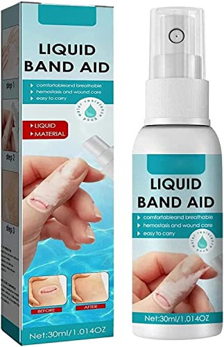 Rietoiu Liquid Bandage Spray, Breathable & Waterproof Wound Care, 30 ml, 10.7x2.8cm/4.2x1.1inch, 1 Pcs