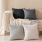 Softalker Boho Kissenbezug 40x40 cm Grau Schwarz Cord 4er Set flauschig Kissenbezüge Kissenhüllen Herbst Winter Dekoration Sofakissen Dekokissen Couchkissen für Sofa Wohnzimmer Stuhl Weihnachten