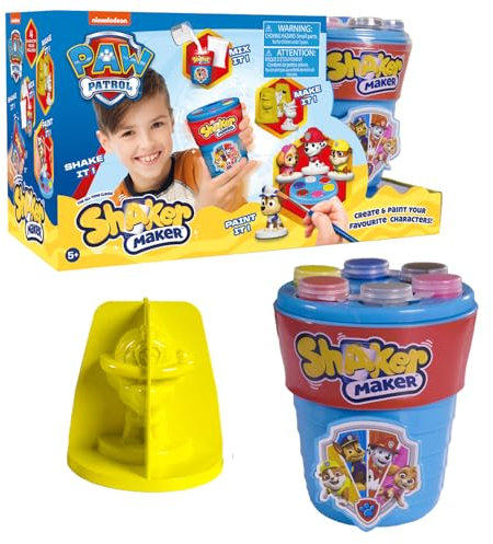 Shaker Maker, Poudre Création de Personnages, Activité Artistique et Manuelle, Modèle La Pat Patrouille, pour Les Enfants dès 5 Ans, HKW00