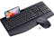 LIZRROT - Combo ergonómico de teclado y mouse inalámbricos, mouse y teclado silencioso de tamaño completo de 2.4 GHz, reposamuñecas, soporte para teléfono, compatible con Windows, PC, portátiles