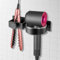 WIYETY Support Föhn: 1 Pièce Support de Sèche-Cheveux en Acier Inoxydable, Pratique et Stable, pour Salle de Bain (Noir)