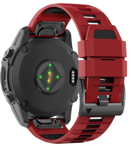 U-LIMVE Armband für Garmin Fenix 8 47mm/Fenix 7 Pro/Fenix 7/Fenix 6 Pro/Fenix 6/Fenix 5/Epix Pro 47mm/Fenix E, QuickFit 22mm Silikon Armband