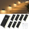 WILLED Luce Notturna, 8 Pezzi Luce con Sensore di Movimento da Interno, Caricabile USB Luci Notturna Bambini con 3 Modalità (Auto/ON/OFF), per Scale, Camere da Letto, Cucina, Corridoio e Bagno
