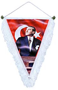 Gök-Türk Fahne Bayrak Mustafa Kemal Atatürk Türkei Türkiye Halbmond mti Stern Ay Yildiz Türk - aus Kunstleder rot