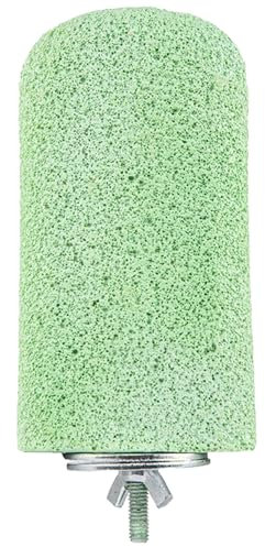 Piedra de afilar picos de pájaro, perchas de resina de 4.8 pulgadas para jaulas, juguetes masticables antideslizantes de calcio para loros, periquitos, cacatúas, chinchillas, pájaros, perchas de calc