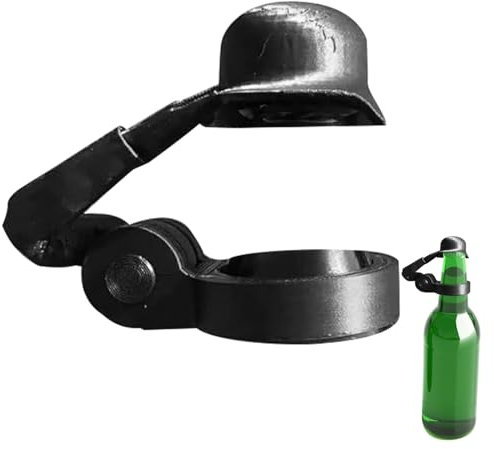 Soldat Salut Bierflasche Helm,Bierflaschenverschluss,Bierhelm,Soldat Salutes Bier Flaschendeckel Benutzerfreundliche Flaschenabdeckungen Ideal für Home Gatherings und Picknicks im Freien (Black)