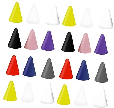Vaguelly 45Pcs Silicone Stylus Pen Tip Covers Compatible with Apple Pencil Protective Sleeves for Touch Pen Easy Installation Lightweight Design