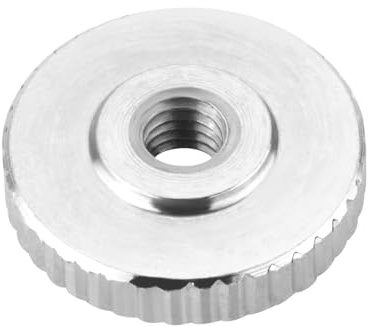 SOTOOLS 10 x Rändelmutter M3, Edelstahl SS304, DIN 467, Ø 12 mm | Rändelmutter/Rändelschraube, flache Form, für Maschinenbau, Höhe 3 mm, Edelstahl V2A.
