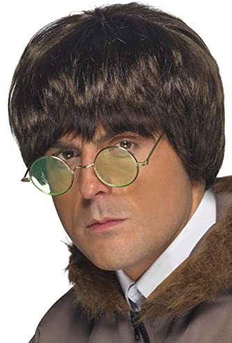 Smiffys Britpop Perücke, Braun