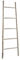 AUBRY GASPARD Echelle Porte-Serviettes en Bambou patiné Blanc 150cm