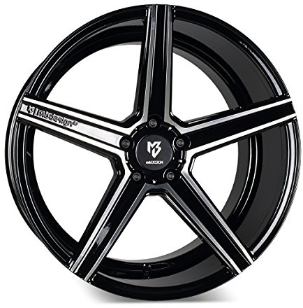 Felge mbDESIGN KV1 8,5x19 5x130 ET47 71.55 5S1 Glanzschwarz poliert