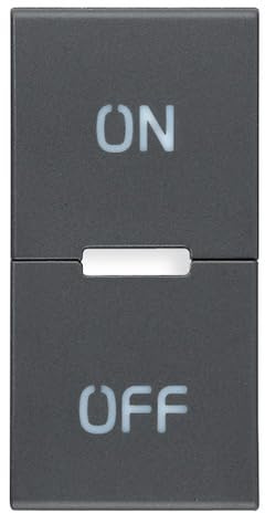 VIMAR EIKON Serie – Taste 1 Modul Simbolo ON/OFF grau