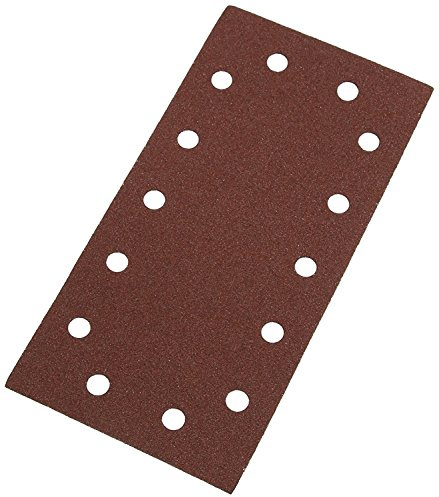 Silverline 457004 Hook and Loop 1/2 Sheets Punched 10pk 80 Grit