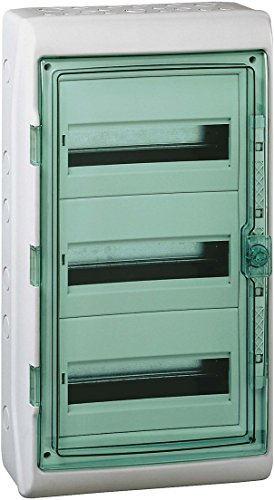 Schneider Electric Kaedra Mureva Aufputz Kleinverteiler, Elektroinstallationsverteiler, Sicherungskasten, 3x18 TE, IP65, Artikelnummer 13436