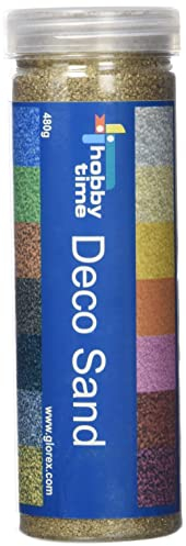 Glorex Deco-Sand 480 g, Arena, Dorado, 15.5 x 6 x 6 cm