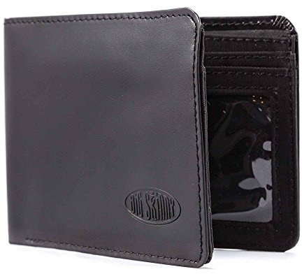 Big Skinny Herren L-Fold Passcase Leder Slim Wallet für bis zu 30 Karten
