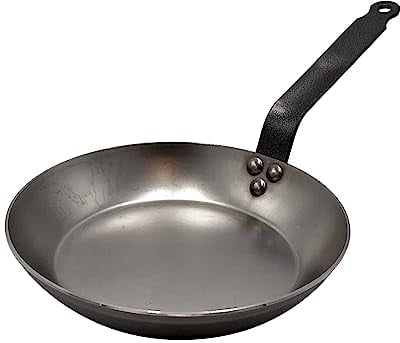 Pentole Agnelli Lionese Padella Pesante in Ferro, antiaderente, 28 cm, Grigio