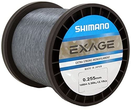 Shimano Exage 1000m 0,255mm 5,50kg Angelschnur Monofile Schnur Monoschnur Monofil Mono Line