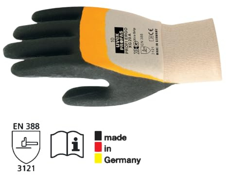 neoLab 3-0002 Profi-Schutzhandschuhe mit Nitrilbeschichtung, Uvex, Paar, Größe 9