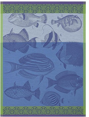 Le Jacquard Français 24206 Geschirrtuch Moorea Ocean 60x80 Baumwolle