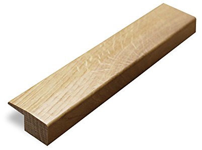Solid Oak 18mm 'L Section' Door Bar Threshold Door Strip Pre Finished Lacquered Oak