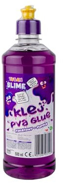 TUBAN PVA-Kleber für Slime 500 ml - Ideal für Papier, Karton und Bastelarbeiten - Sicher zum Spielen - Decoupage - DIY - Scrapbooking - Violett