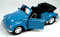 generisch Welly Modellauto kompatibel mit VW Käfer Cabrio Modellauto 11-12 cm Metall/Kunststoff blau