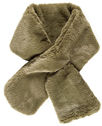 MELIFLUOS DESIGNED IN SPAIN Pelzkragen Schal für Frauen Kunstpelz Schals Halswickel für Herbst Winter Frühling Mantel Kleid (FC03-10)