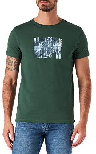 Pepe Jeans Herren Sherlock T-Shirt, Green (Forest Green), XL