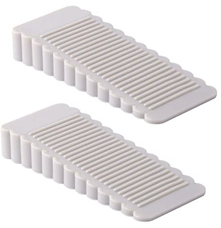 Door Stoppers 2Pcs Rubber Door Buffer For Door On Tile, Marble, Concrete, Wood Heavy Duty Door Stops Grey 1size