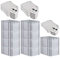 PROREGAL SuperSparSet 10x Eurobox NextGen Grip mit Scharnierdeckel und schwarzen Schiebeschnappverschlüssen, HxBxT 32x40x60cm, 65 L, Grau, Griffe geschlossen, Eurobehälter, Transportbox