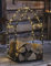 Kaminholz-Regal Haus aus Metall, matt-schwarz, Brennholz-Ständer, Feuerholz-Halter