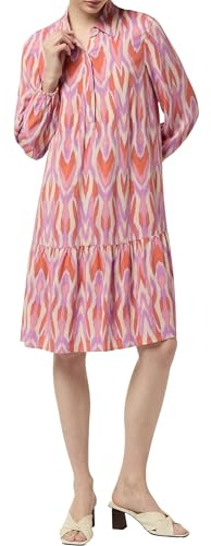 Comma Kleid aus Viskose mit All-Over-Print