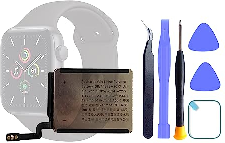 HIGHAKKU Smartwatch Ersatzakku Batterie A2277 Kompatibel mit Apple Watch iWatch SE 40mm (GPS+Cellular/GPS) Model A2351,A2353,A2355 with Tools