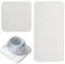 2 Pcs Water Absorbent Diatomite Coasters Water Absorbing Stone Tray Water Absorbent Diatomite Tray Diatomite Soap Dish for Home Kitchen (White)