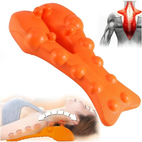 Neuleben Therapoint-Triggerpunkt-Massagegerät Original Rückenstrecker Align Nacken-Kissen,für Nacken-und Schulterentspannung-Oberer Rücken Massagepunkt, Trapezius- Und Nackenmassagegerät