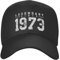 Baseball Cap 50. Geburtstag 1973 50 Jahre Alt Schwarz Trucker Hut Unisex Golf Caps Verstellbare Baseballkappe Für Running Golf Outdoor