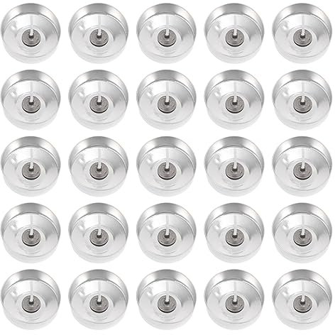 TEHAUX Tasses À Bougies Chauffe-Plat en Aluminium De 100 Pièces Boîtes À Bougies Chauffe-Plat en Métal avec 100 Mèches De Bougies Pots De Bougies Vides Moule À Bougies pour Bricolage
