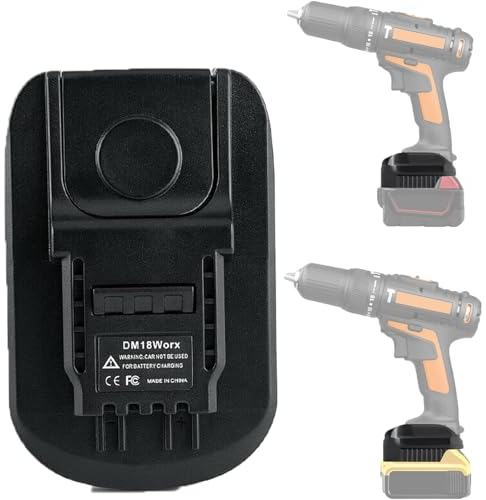 For Dewalt & Milwaukee to Worx 20V Battery Adapter, Suitable for Dewalt & Milwaukee Batteries for Worx 20V Battery Tools