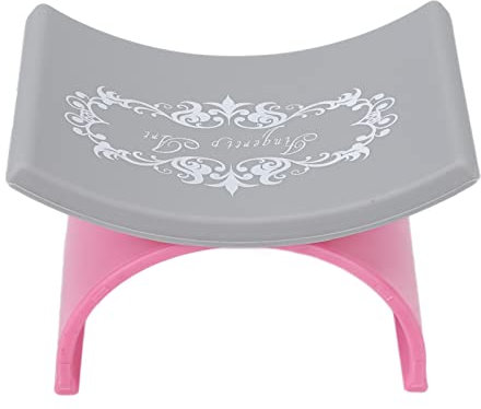 Manicure Hand Rest Manicure Hand Holder Poster Stand Silicone Hand Pillow Miniature Small Display Holder Desk U Shaped Arm Rest for Nails (Rose Pink)