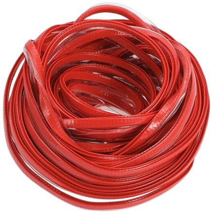 Motoforti Universal Car Door Edge Protective Sealing Strip U-Type Door Scratch Protection Guard, 65.62ft 20m, Anti-scratch Collision, Rubber, Red