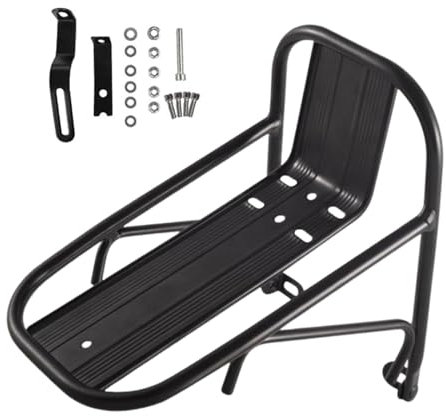 Support De Support De Panier De Vélo, Porte Bagage AV-Ant Velo Porte Bagage VTT, Panier De Vélo Panier en Métal, pour Vélos De Montagne, Vélos De Route