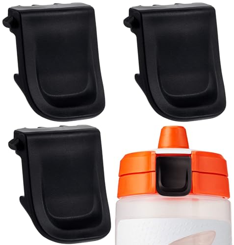 CustomyLife 3 Clips für Gatorade GX Flasche, Flaschendeckel, Ersatz-Mundverschluss, Flaschenklemme, Schnalle, Zubehör für Wasserflaschen